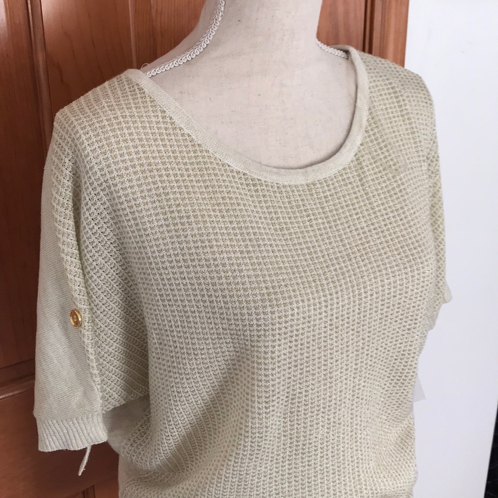 NWT AB Studio Gold Sweater
